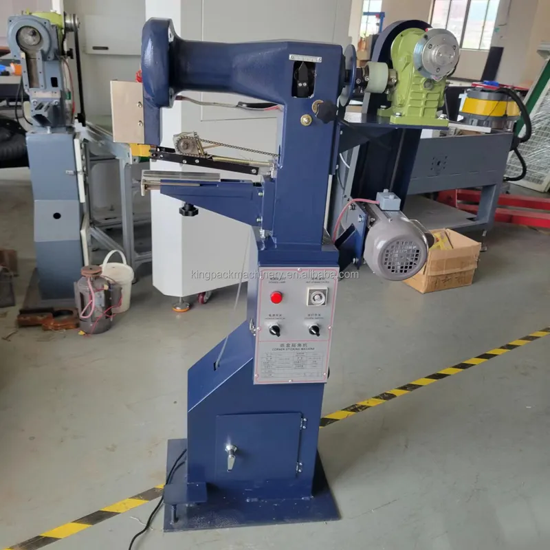 Manual Box Tapping Corner Pasting Machine Paper Box Gluing Corner Making Machine