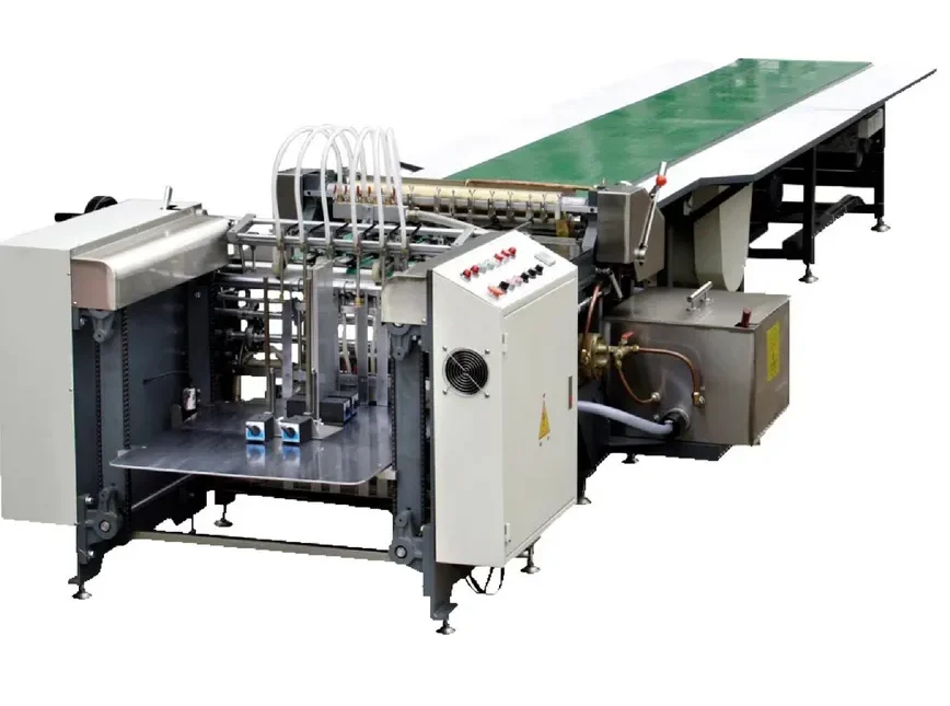 Paper Gluing Gift Box Machine Auto Feeder Box Gluing Machine