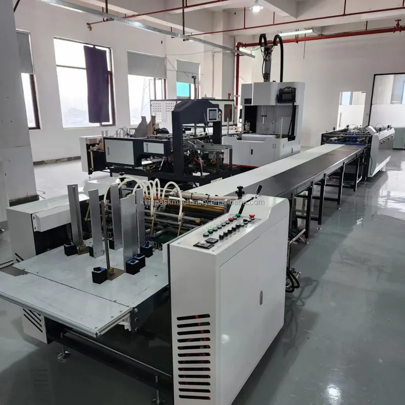 Rigid Box Making Machine Feeding Semi Automatic Gluing Machine For Jewelry Box